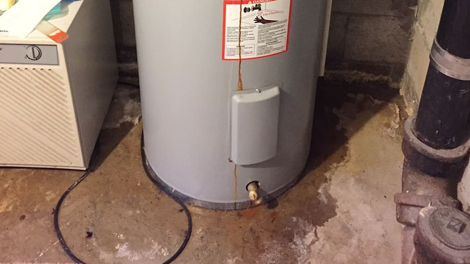 Electric Water Heater Leaking Basement Issues and Problems.