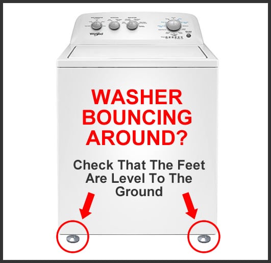washer bouncing check feet